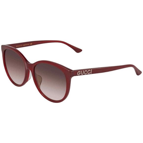 NEW Gucci Red Round Women's Sunglasses - Picture 1 of 4